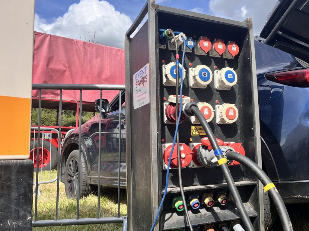 400A powerlock distro at music festival