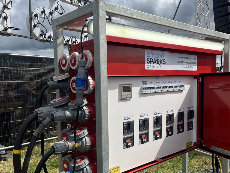 630A distribution board at Festival on the Hills